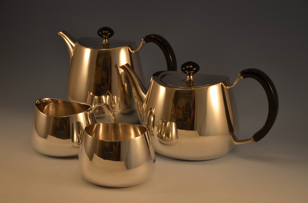 Набор столовых посеребренных предметов для двух персон, 1962 г. 