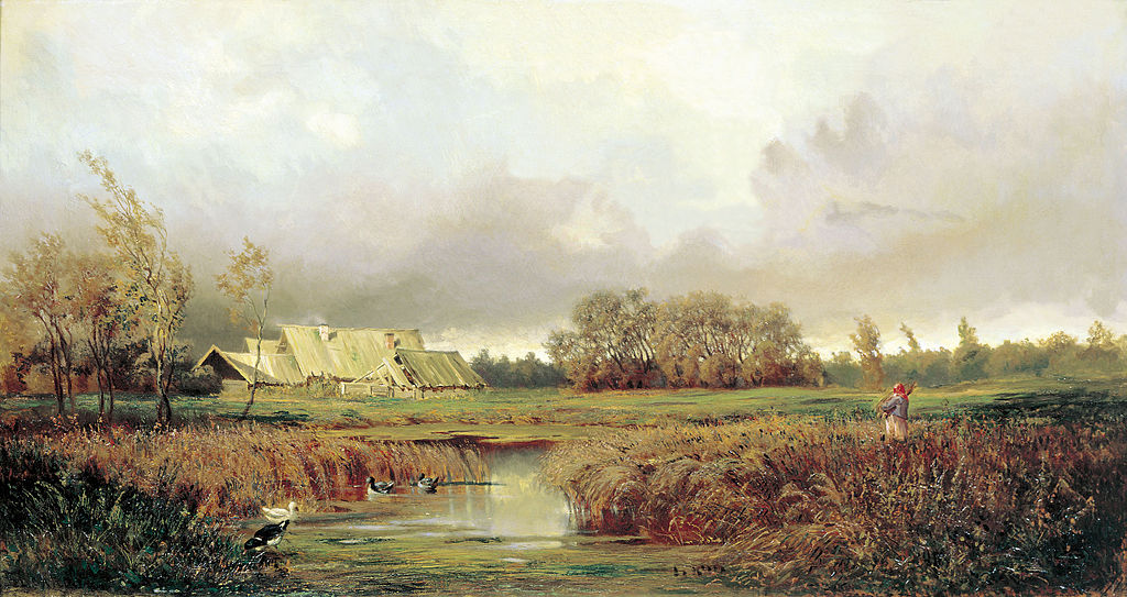 Е.Е. Волков. «Болото осенью». 1871 г.