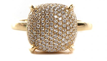 Золотое кольцо с бриллиантами