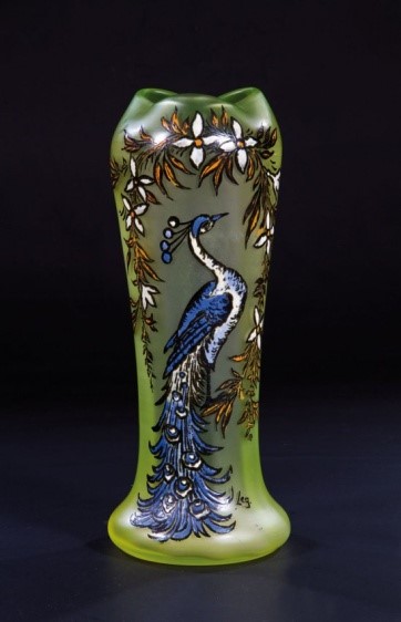 Vase. Легра и Кmit Pfau Legras & Cie. Verreries de Saint Denis, um 1910