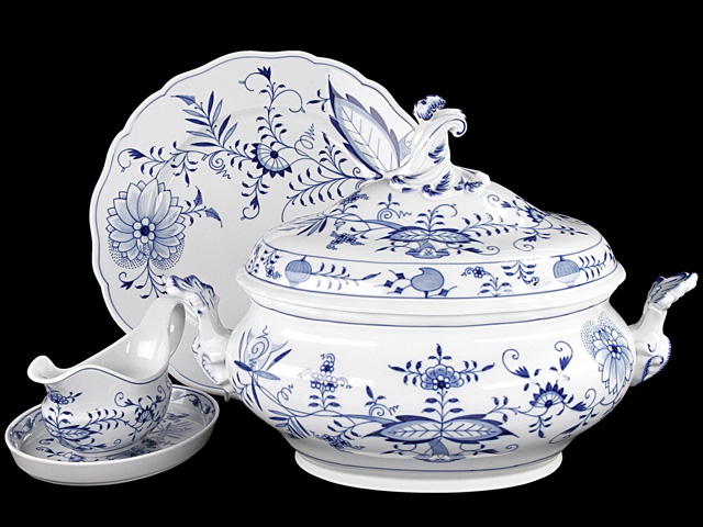 Луковичный декор на фарфоре фабрики Мейсен Луковичный декор на фарфоре фабрики Мейсен