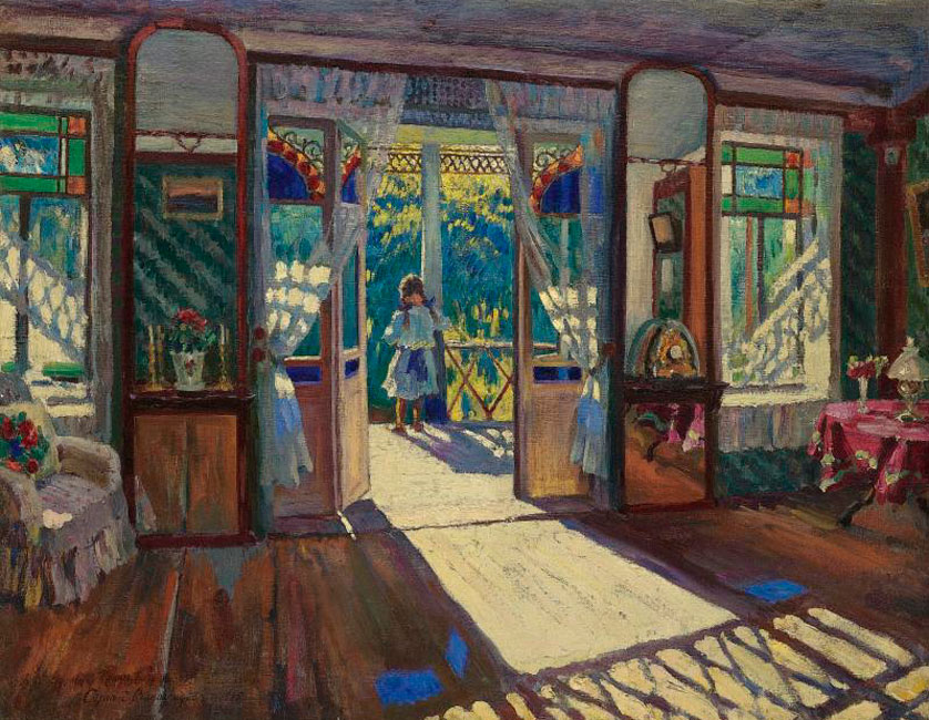 С.А. Виноградов. «В усадьбе». 1915 г.