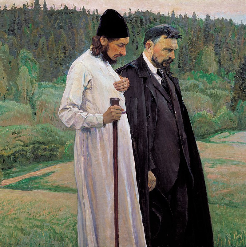 М.В. Нестеров. «Философы (П. Флоренский и С. Булгаков)». 1917 г.