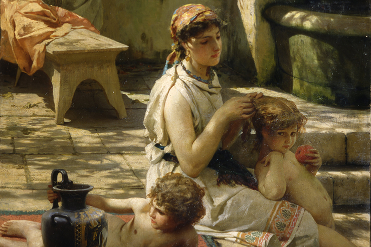 Г.И. Семирадский. Холст «У водоема». 1895 г.