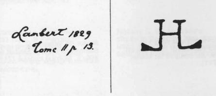 Подпись и монограмма Ламбера на фарфоре Юсупова