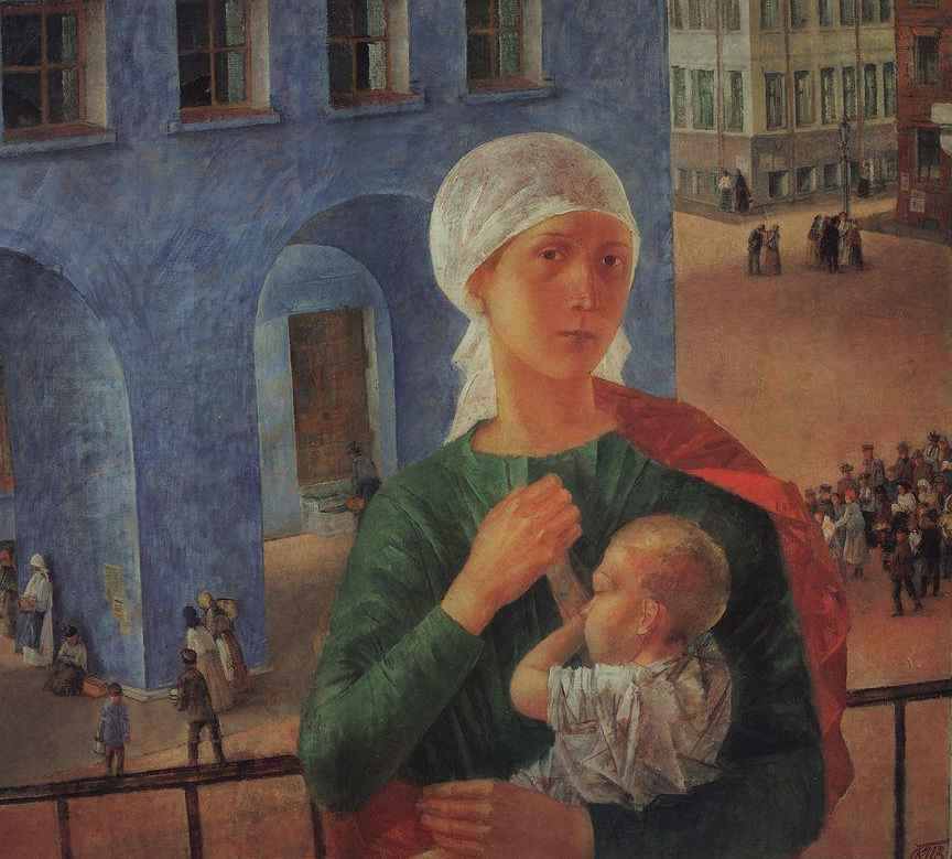 К. Петров-Водкин. Картина «1918 год в Петрограде». 1920 г.