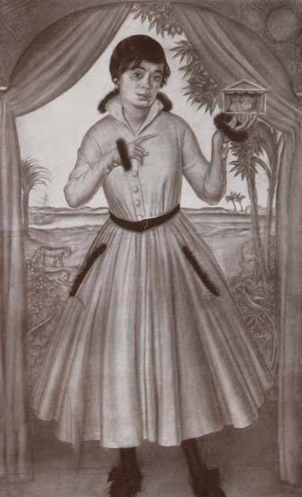 А.Е. Яковлев. Потрет Казарозы. 1916 г.