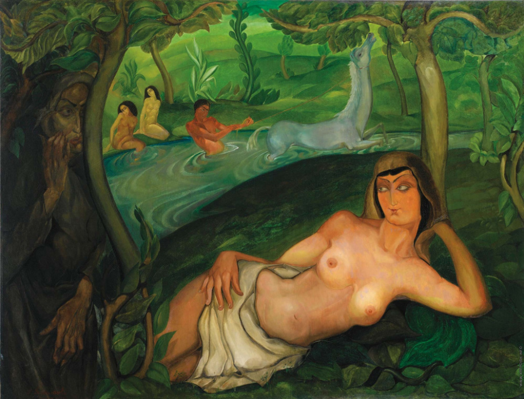 Л. Гудиашвили. «Искушение». 1921 г.