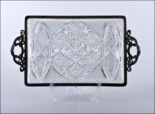 Хрустальный поднос 1908–1917 гг