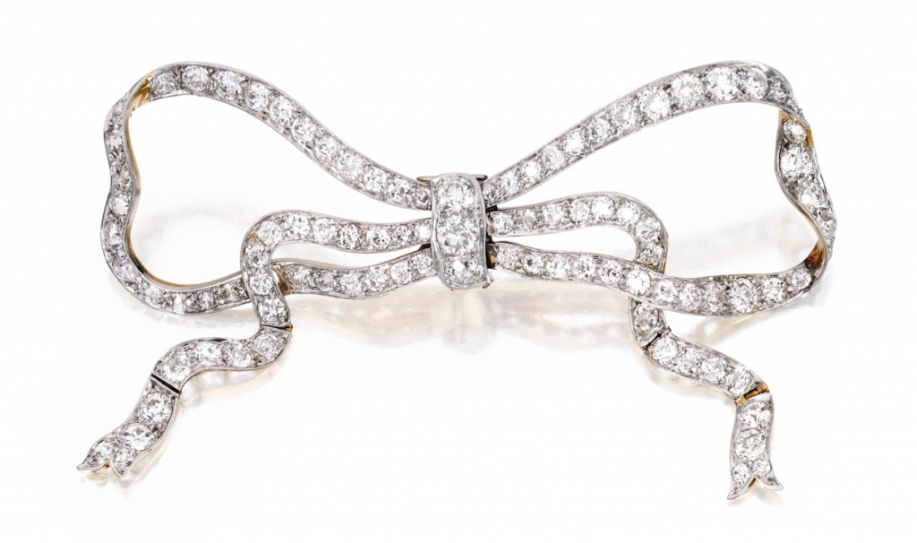 Брошь. 1900 г. золото, платина, бриллианты