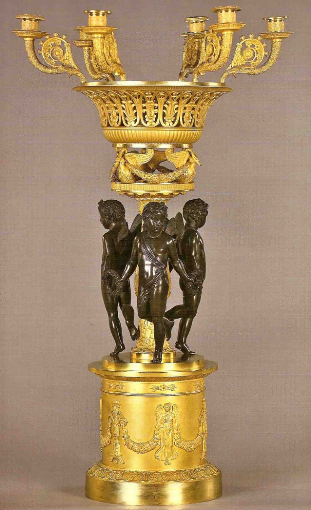 Ваза-канделябр с фигурами сильфов. П.-Ф. Томир. 1824 г. 
