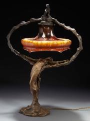 Настольные лампы в форме стрекозы и тюльпана