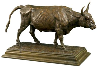 «Вол». Скульптор А.Л. Обер. Отлита на фабрике А. Морана. 1878 г. 