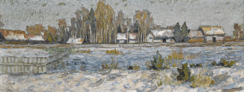 П.И. Петровичев. «Зимний пейзаж». 1909 г.