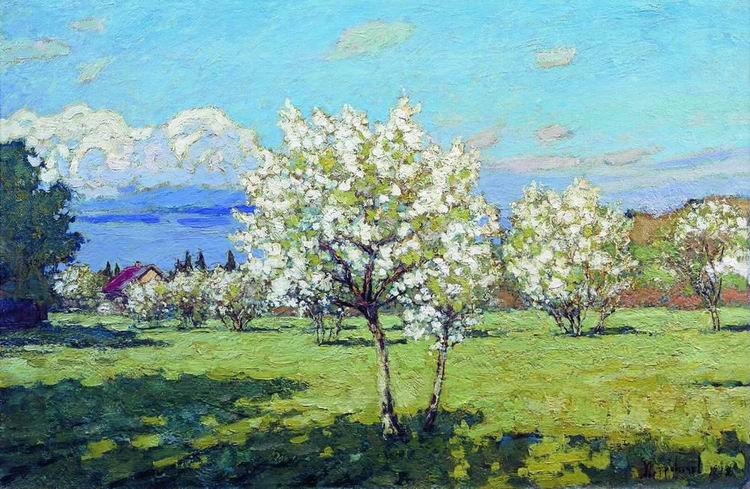 П.И. Петровичев. «Цветущие вишни». 1919 г.