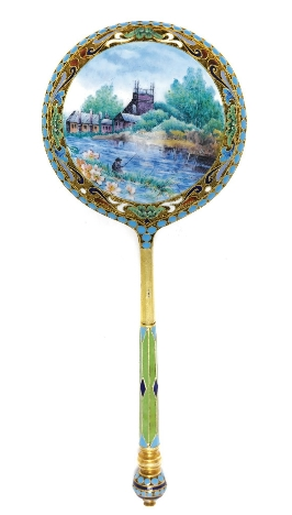 Серебряные золоченые подарочные ложки, Начало XX века. Живописная и перегородчатая эмаль