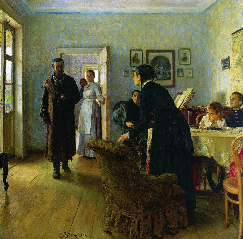 И.Е. Репин. «Не ждали». 1884–1888 г.