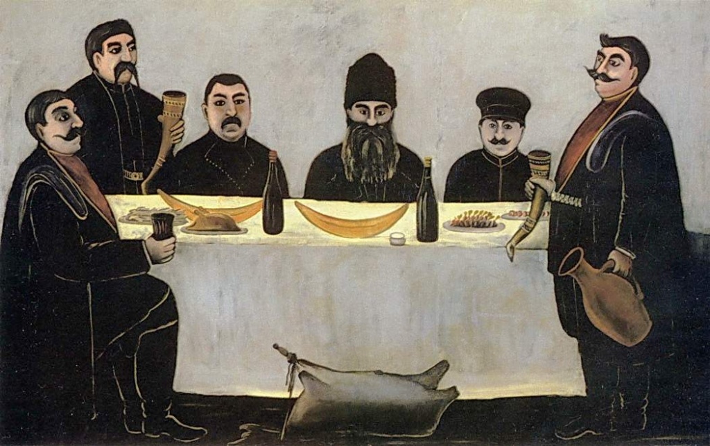 Н. Пиросмани. Групповой портрет «Кутеж»