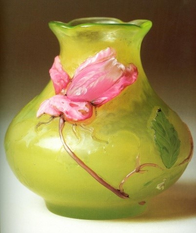 Ваза "Роза Франции" (зеленая) 