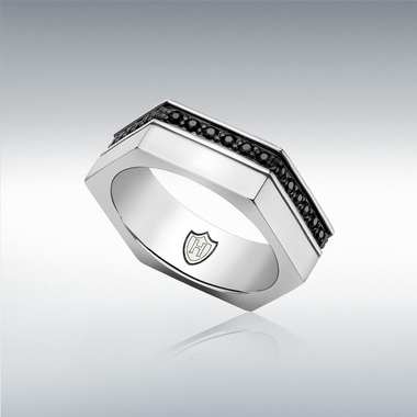 Кольцо и кулон серии Black Sapphire