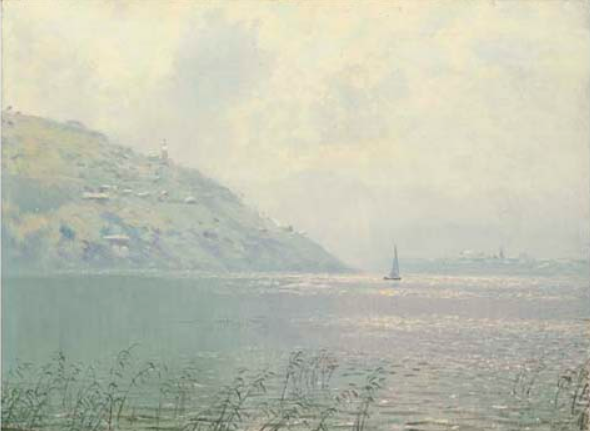 Н.Н. Дубовской. «Вид на озеро Комо. Италия».