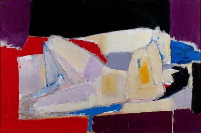 Никола де Сталь. «Лежащая обнаженная». 1953 г.