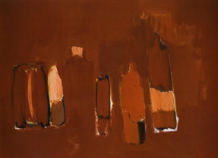 Никола де Сталь. «Красные бутылки». 1948 г.