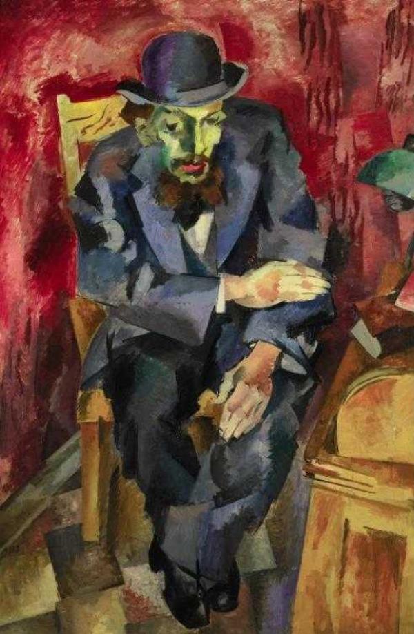 Р.Р. Фальк. «Мужчина в котелке. Портрет Якова Каган-Шабшая». 1917 г.