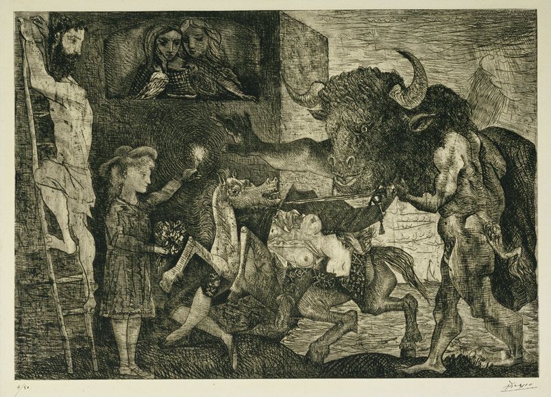 П. Пикассо «Минотавромахия». Офорт. 1935 г.