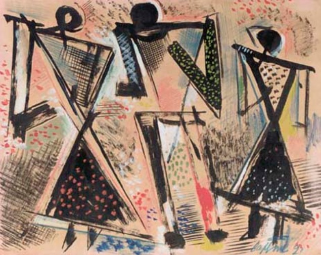 В.Ф. Степанова. «Три фигуры». 1921 г.