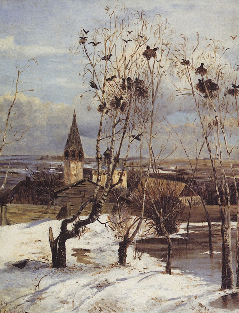 А. Саврасов. «Грачи прилетели». 1871 г.