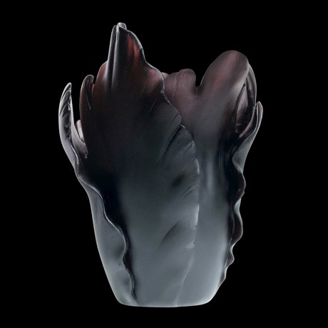 Ваза для цветов коричневая "Tulipe" Daum