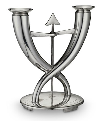 Гио Понти для CHRISTOFLE. Подсвечник «Флеш и стрела» 1928 г. 