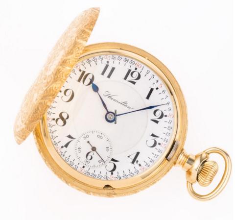 Часы Hamilton из желтого золота