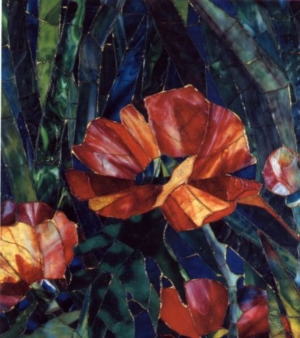 Фрагмент цветущих маков