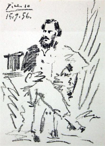 Пабло Пикассо. «Лев Николаевич Толстой». 1956 г.