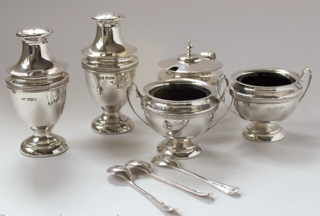 Посеребренный комплект для специй 1922–1923 гг. 