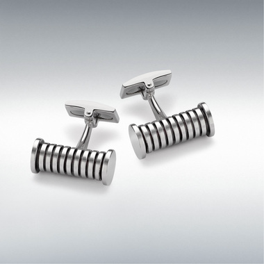 Кольцо и запонки серии Stripe