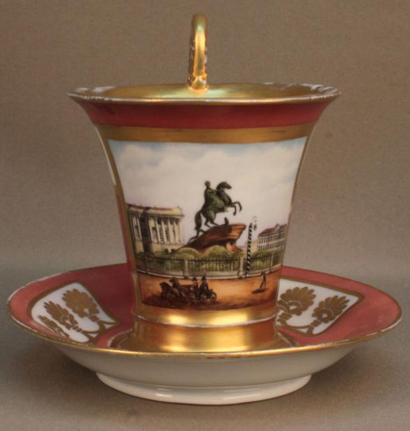 Чайная пара. «Виды Санкт-Петербурга». Завод Батенина