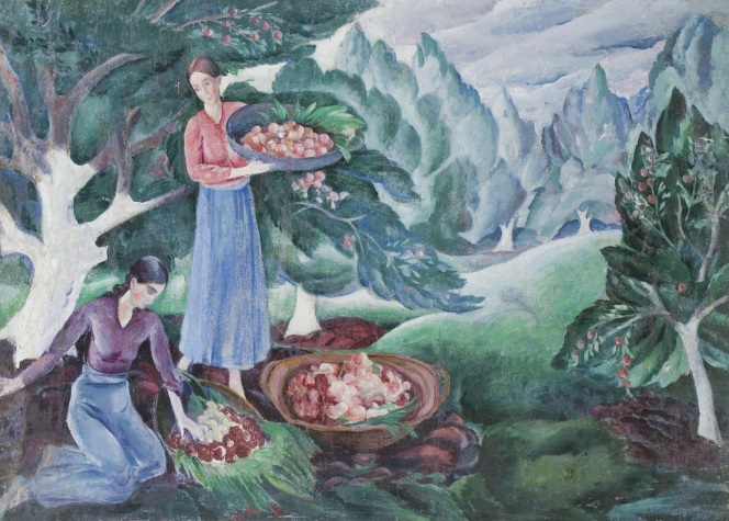 А.И. Кравченко. «Сбор яблок». 1918 г.