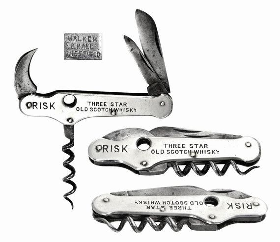 Посеребренный складной нож. 1900–1910 гг. 