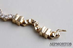 Браслет c бриллиантами 1,76 к. Золото 585 проба