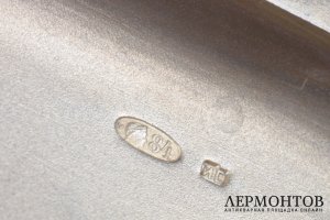 Портсигар в стиле ампир. Серебро 84. Российская империя