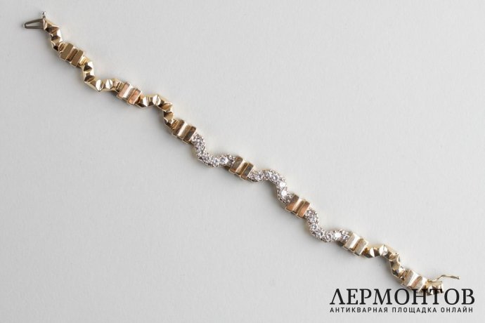Браслет c бриллиантами 1,76 к. Золото 585 проба