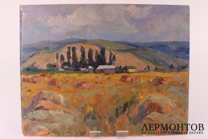 Картина из серии Природа N1. Чурсин К.Н. Картон, масло. XX в.