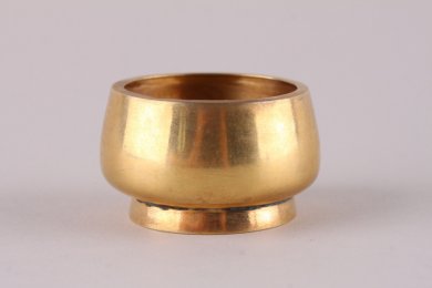 Солонка. Братья Грачевы. Серебро 84 пробы, золочение. Россия, 1908-1917 гг.