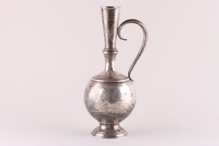 Кувшин в восточном стиле. П. Милюков. Серебро 84 пробы. Россия, Москва, 1895 г.
