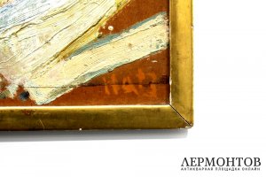 Картина. Феликс Хатц. Девушка в соломенной шляпе. 