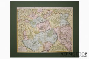 Карта центральной части Российской империи. Лисль, Мортье. Амстердам, 1742 год.