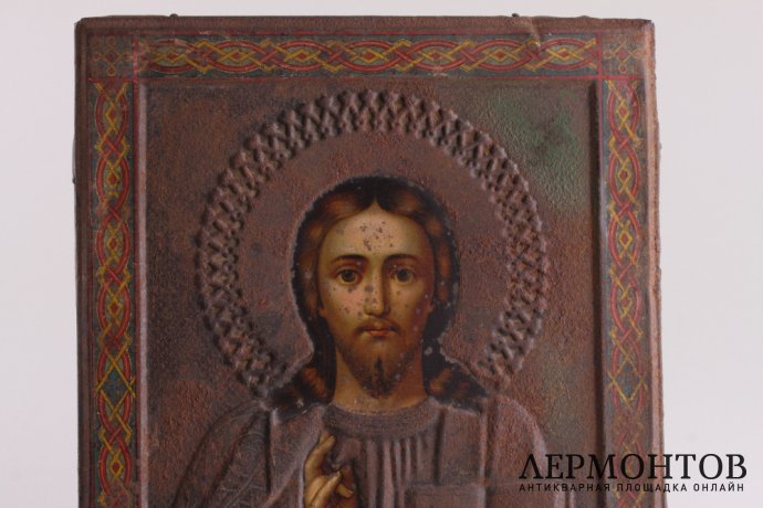 Икона "Господь Вседержитель" Металлография.